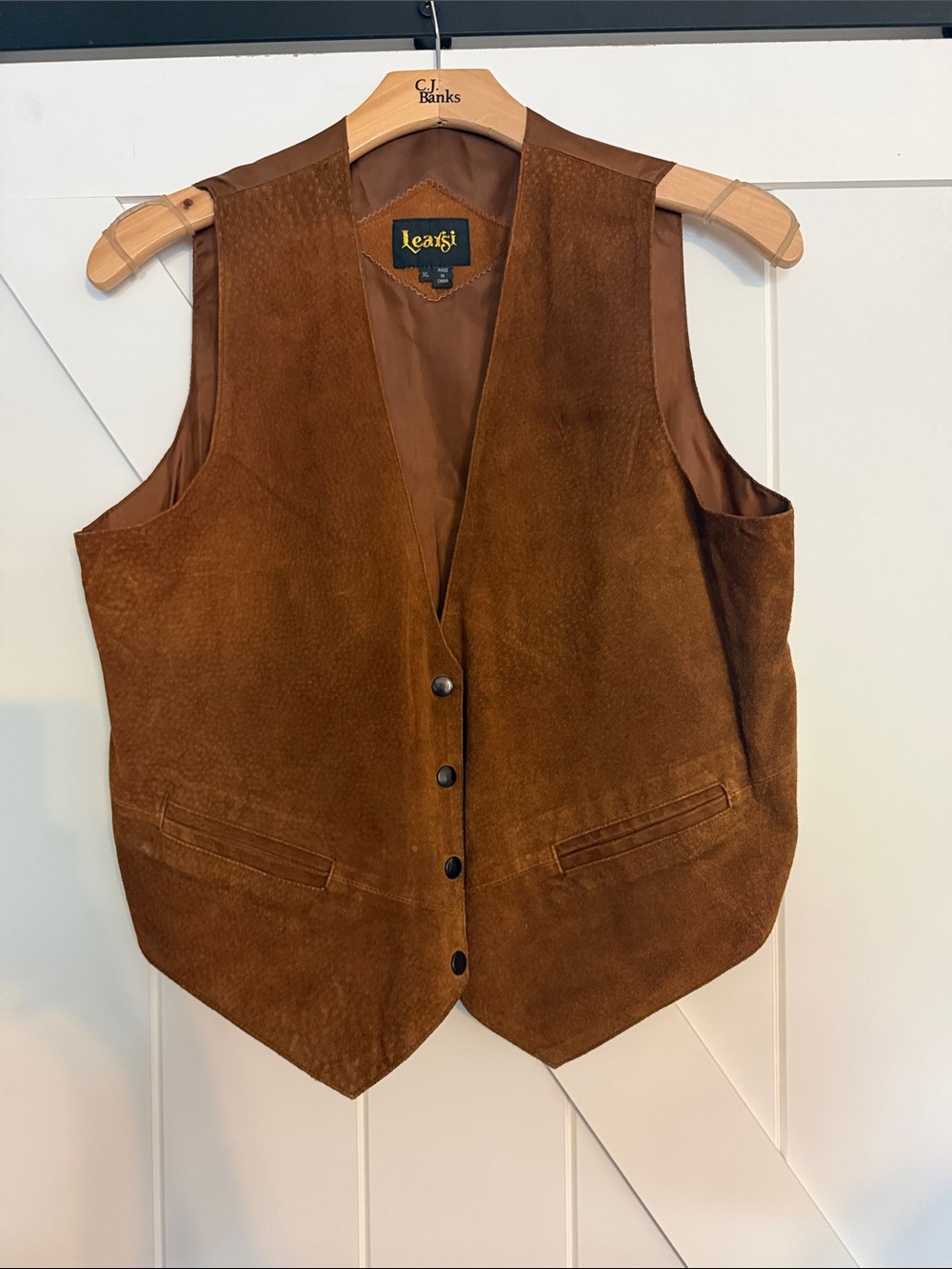 Women’s Brown Suede Vest